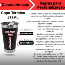 Upload image to gallery viewer, Personalizado - Copo Térmico Inox com TAMPA e ABRIDOR (473 ml) - Vermelho