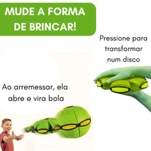 Carregar imagem no visualizador da galeria, BOLA MÁGICA 2 EM 1: VIRA DISCO VOADOR COM LED! DIVERSÃO TOTAL