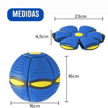 Carregar imagem no visualizador da galeria, BOLA MÁGICA 2 EM 1: VIRA DISCO VOADOR COM LED! DIVERSÃO TOTAL