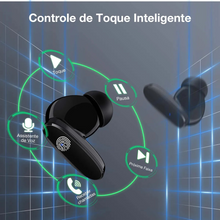Carregar imagem no visualizador da galeria, Preto - Fone de Ouvido Bluetooth 5.3 AUT205 – Intra‑auricular Confortável com Microfone