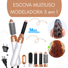 Carregar imagem no visualizador da galeria, Escova Secadora 5 Em 1 Modeladora Alisadora De Cabelo