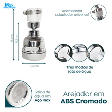 Carregar imagem no visualizador da galeria, Bico Torneira 360° 3 Jatos Economia Água - Max Renovação