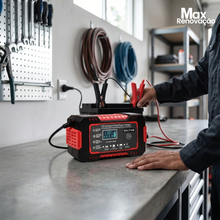 Carregar imagem no visualizador da galeria, Carregador de Bateria 12V 6A Inteligente Bivolt com LCD