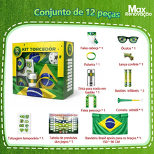 Carregar imagem no visualizador da galeria, Kit Torcedor Brasil Copa 2026 Completo na Max Renovação