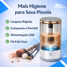Carregar imagem no visualizador da galeria, Lavador Automático de Pincéis de Maquiagem USB | Limpeza Rápida e Higiênica