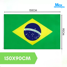 Carregar imagem no visualizador da galeria, Bandeira do Brasil Copa do Mundo Grande 1,50m x 0,90m