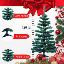 Carregar imagem no visualizador da galeria, Árvore de Natal 250 Ramos Pinheiro Grande Verde 120cm - BM-N015