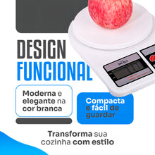 Carregar imagem no visualizador da galeria, Balança Digital de Cozinha Precisão Cozinha 10kg Nutrição E Dieta, Até 10 kg, Escala 1 grama