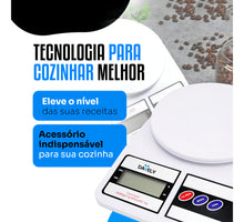 Carregar imagem no visualizador da galeria, Balança Digital de Cozinha Precisão Cozinha 10kg Nutrição E Dieta, Até 10 kg, Escala 1 grama