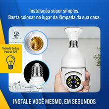 Carregar imagem no visualizador da galeria, Camera de Segurança IP Wi-Fi 360° com Visão Noturna FullHD - Bivolt