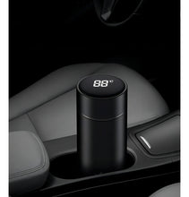Carregar imagem no visualizador da galeria, Garrafa Personalizada Térmica com LED e Termômetro (500ml) - Preto
