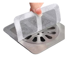 Carregar imagem no visualizador da galeria, Pacote com 10 Telas Protetoras para Ralos com Adesivo Descartável