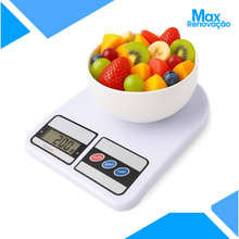 Carregar imagem no visualizador da galeria, Balança Digital de Cozinha Precisão Cozinha 10kg Nutrição E Dieta, Até 10 kg, Escala 1 grama