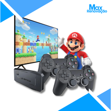 Carregar imagem no visualizador da galeria, Game Stick 4K Retrô 2 Controles s/ Fio e 10 mil Jogos
