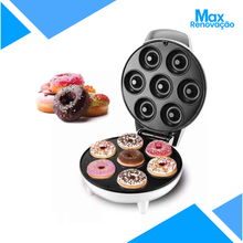 Carregar imagem no visualizador da galeria, MAQUINA MINI DONUTS: ROSQUINHAS PRONTAS EM MINUTOS! 127V