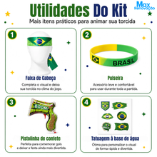 Carregar imagem no visualizador da galeria, Kit Torcedor Brasil Copa 2026 Completo na Max Renovação
