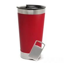 Upload image to gallery viewer, Personalizado - Copo Térmico Inox com TAMPA e ABRIDOR (473 ml) - Vermelho
