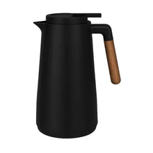 Carregar imagem no visualizador da galeria, GARRAFA TÉRMICA 1L COM CABO DE MADEIRA — SEU CAFÉ QUENTE!
