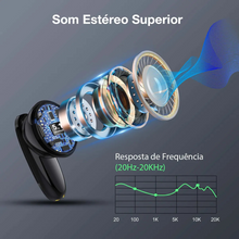 Carregar imagem no visualizador da galeria, Preto - Fone de Ouvido Bluetooth 5.3 AUT205 – Intra‑auricular Confortável com Microfone
