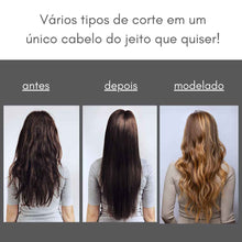 Carregar imagem no visualizador da galeria, PREMIUM Cinza c/ Preto - Escova 5 em 1 Multiuso 220V - Seca, Modela, Alisa e Penteia
