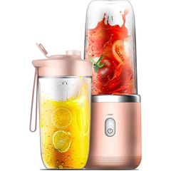 Mini Liquidificador Portatil Mixer Shakeira 400ml 2 Copos