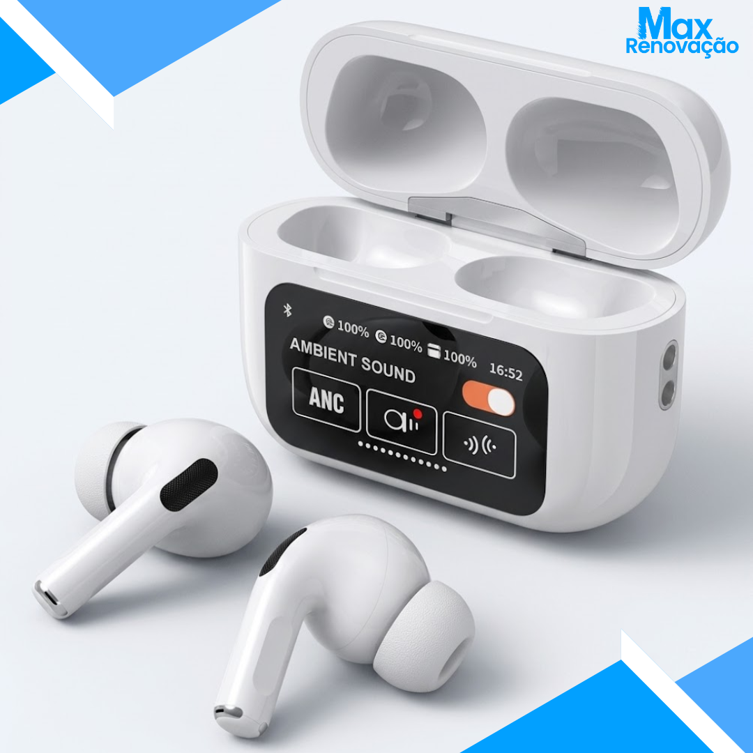 Fone Bluetooth com Tela Touch e A9PRO Inteligente Max Renovação