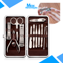 Carregar imagem no visualizador da galeria, Conjunto Manicure 12 Peças Estojo Luxo - Max Renovação
