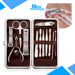 Manicure Set 12 Pieces Luxury Case - Max Renovação