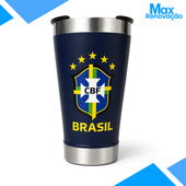 Copo Térmico Brasil Azul Marinho 473ml Max Renovação