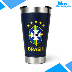 Copo Térmico Brasil Azul Marinho 473ml Max Renovação