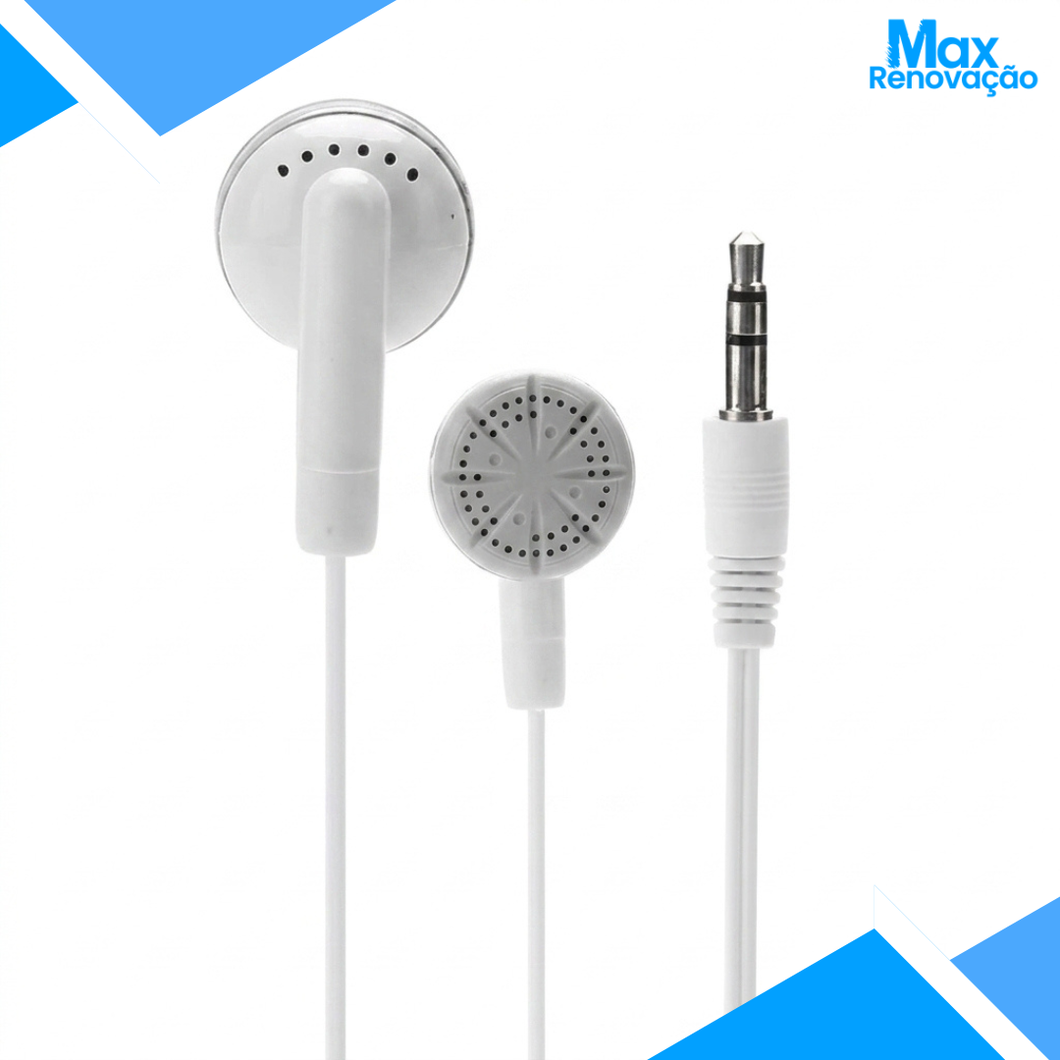Fone de Ouvido com Fio P2 Universal na Max Renovação