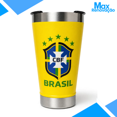 Copo Térmico Brasil Amarelo 473ml Max Renovação