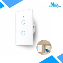 Carregar imagem no visualizador da galeria, Interruptor Inteligente Wi-Fi Touch Screen – Automação Residencial Sem Quebra-Quebra
