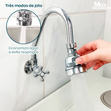 Carregar imagem no visualizador da galeria, Bico Torneira 360° 3 Jatos Economia Água - Max Renovação

