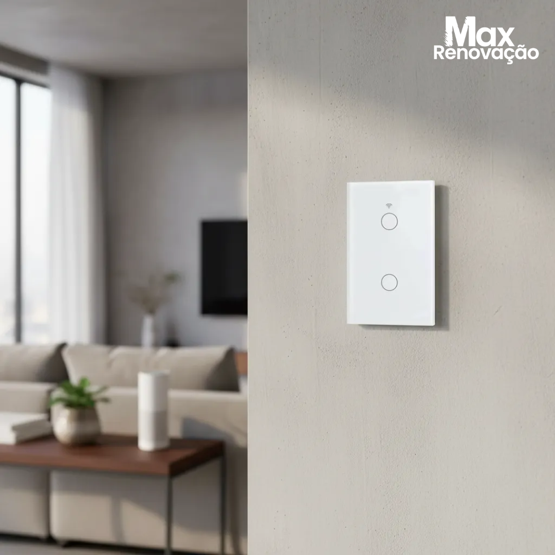 Interruptor Inteligente Wi-Fi Touch Screen – Automação Residencial Sem Quebra-Quebra