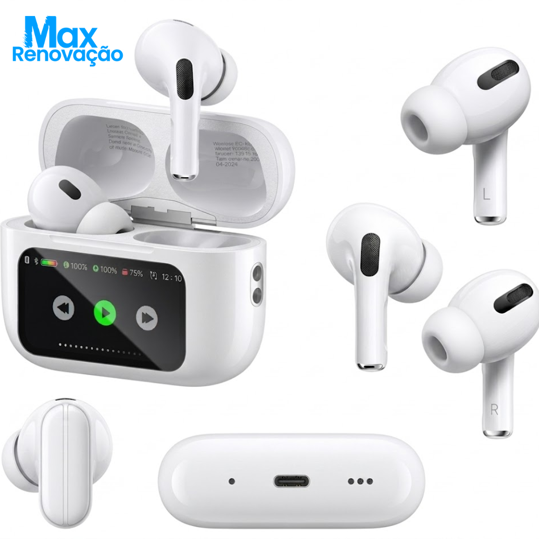 Fone Bluetooth com Tela Touch e A9PRO Inteligente Max Renovação