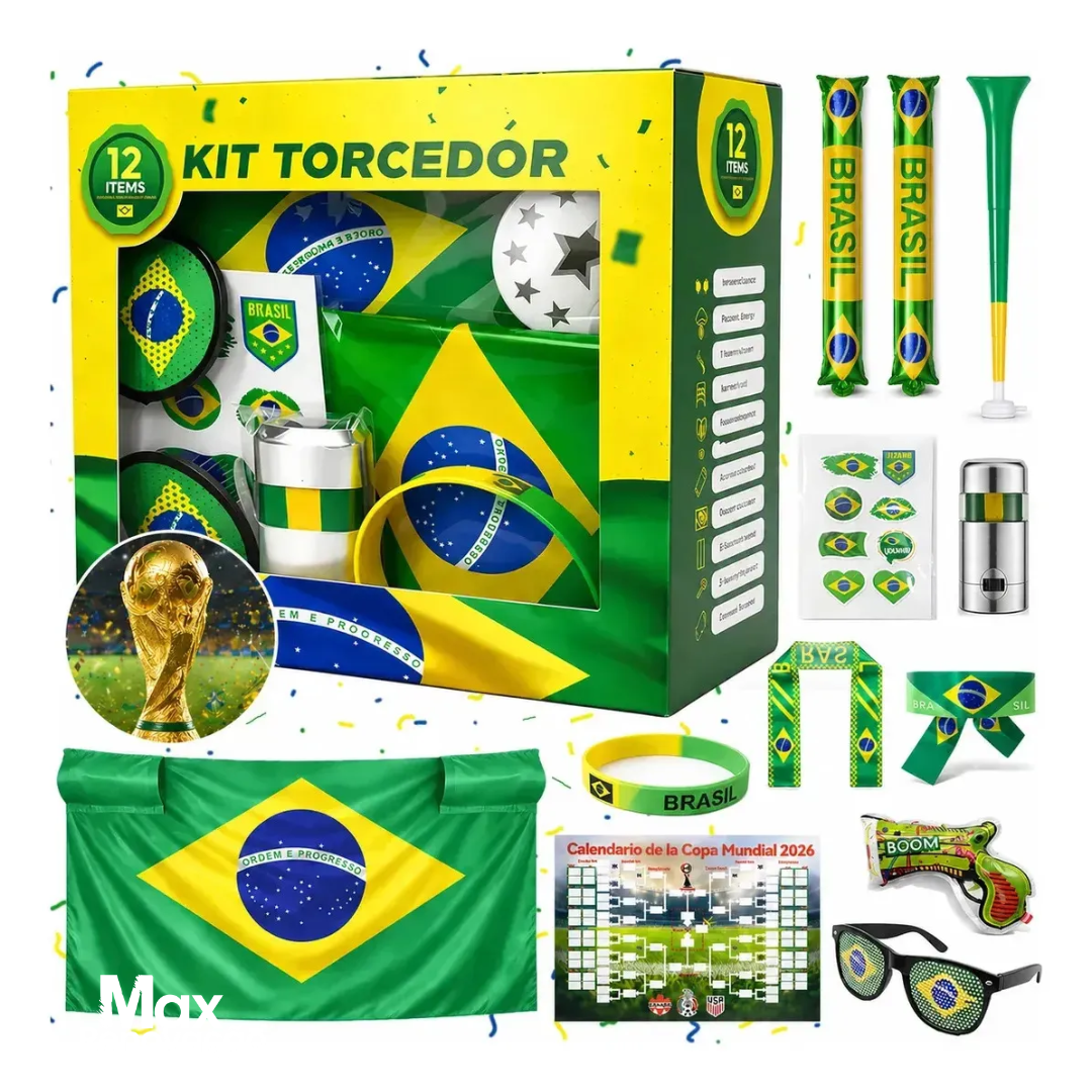 Kit Torcedor Brasil Copa 2026 Completo na Max Renovação