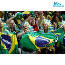 Carregar imagem no visualizador da galeria, Bandeira do Brasil Copa do Mundo Grande 1,50m x 0,90m
