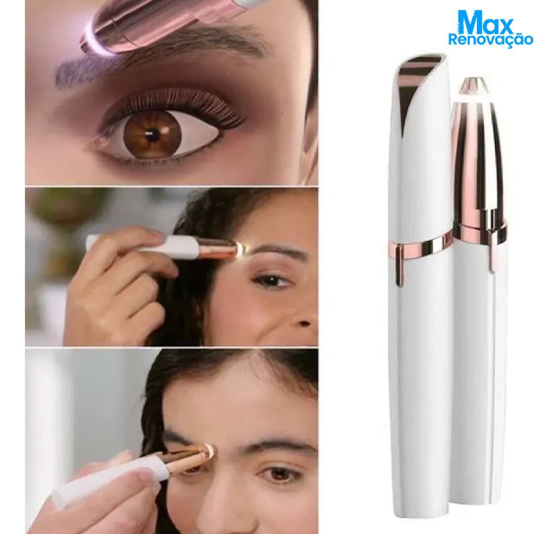 Caneta Depiladora de Sobrancelha Elétrica Recarregável