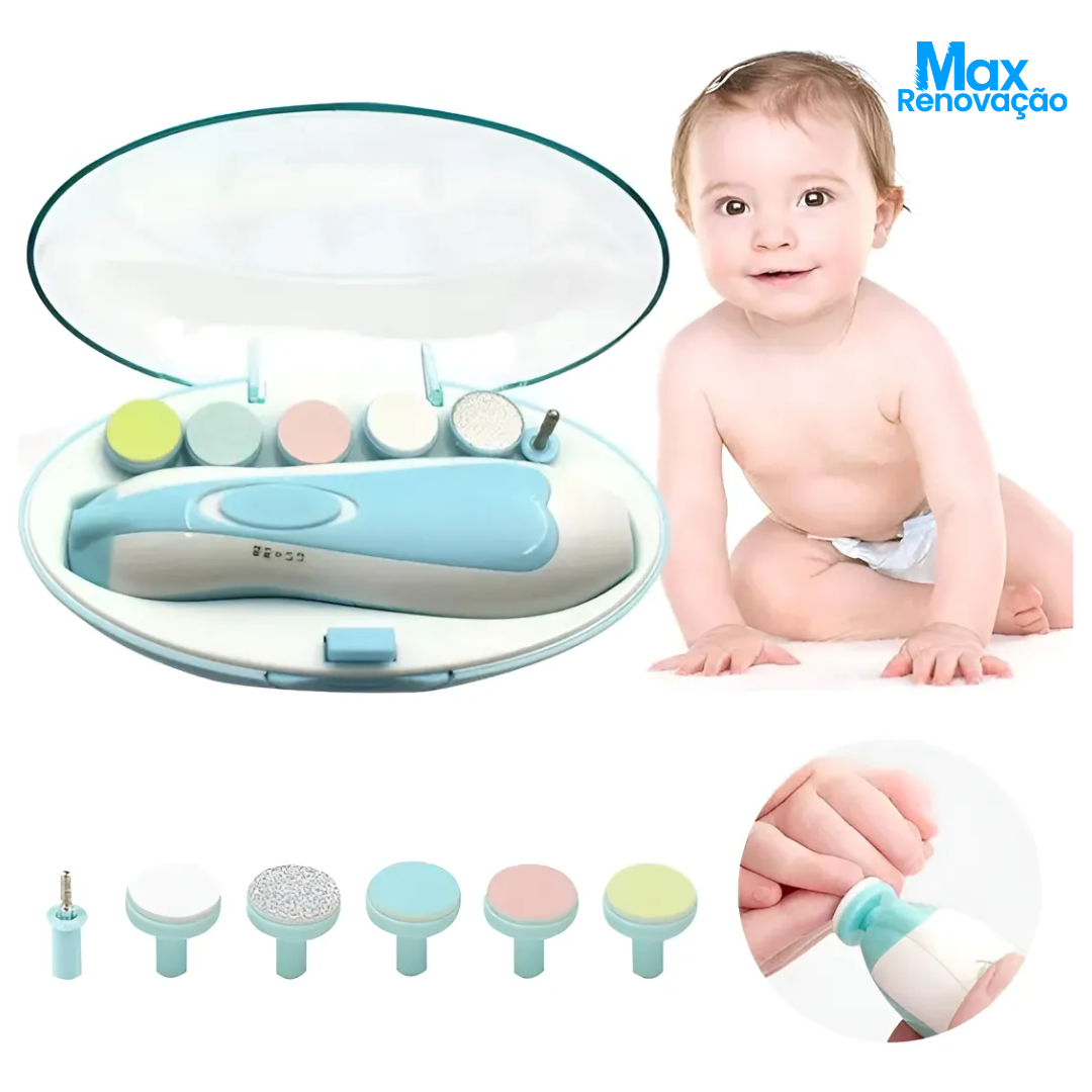 Aparador de Unhas Elétrico Infantil Seguro VERDE - Max Renovação