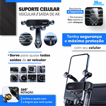 Carregar imagem no visualizador da galeria, Suporte Celular Magnético 360° Universal - Max Renovação
