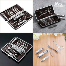 Carregar imagem no visualizador da galeria, Conjunto Manicure 12 Peças Estojo Luxo - Max Renovação
