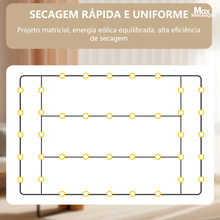 Carregar imagem no visualizador da galeria, Varal de 40 Prendedores em Inox Prático e Retrátil
