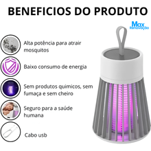 Carregar imagem no visualizador da galeria, Luminária Abajur Mata Mosquito / Pernilongo Ultra Violeta Cooler
