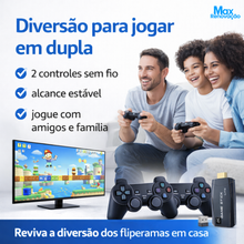 Carregar imagem no visualizador da galeria, Game Stick 4K Retrô 2 Controles s/ Fio e 10 mil Jogos
