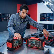 Carregar imagem no visualizador da galeria, Carregador de Bateria 12V 6A Inteligente Bivolt com LCD
