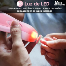 Carregar imagem no visualizador da galeria, Aparador de Unhas Elétrico Infantil Seguro Rosa- Max Renovação
