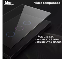 Carregar imagem no visualizador da galeria, Interruptor Inteligente Wi-Fi Touch Screen – Automação Residencial Sem Quebra-Quebra
