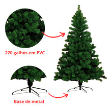 Carregar imagem no visualizador da galeria, Árvore de Natal 250 Ramos Pinheiro Grande Verde 120cm - BM-N015
