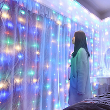Carregar imagem no visualizador da galeria, Cortina LED Multicolor c/320 Luzes 3x2mt - 220v
